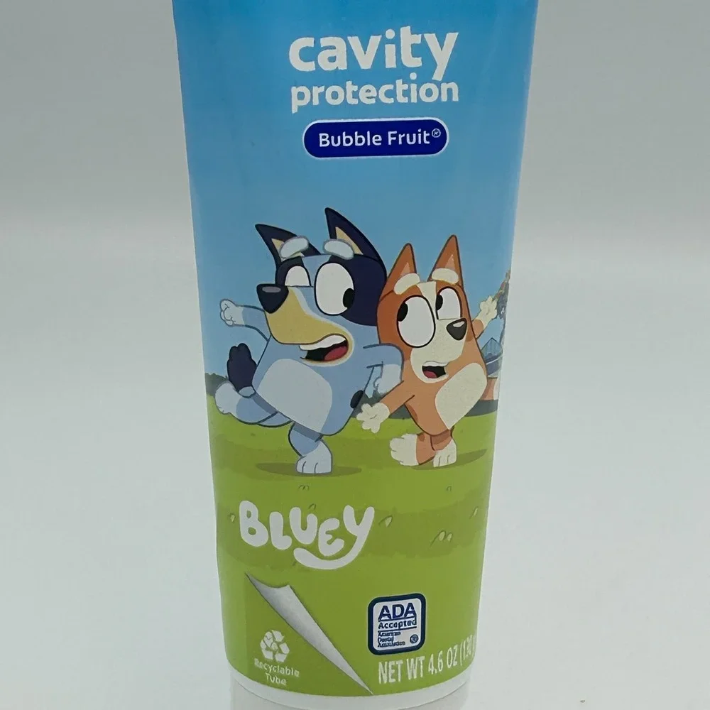 Colgate Bluey Bingo Kids Toothpaste Cavity Protection Bubble Fruit Flavor 4.6oz